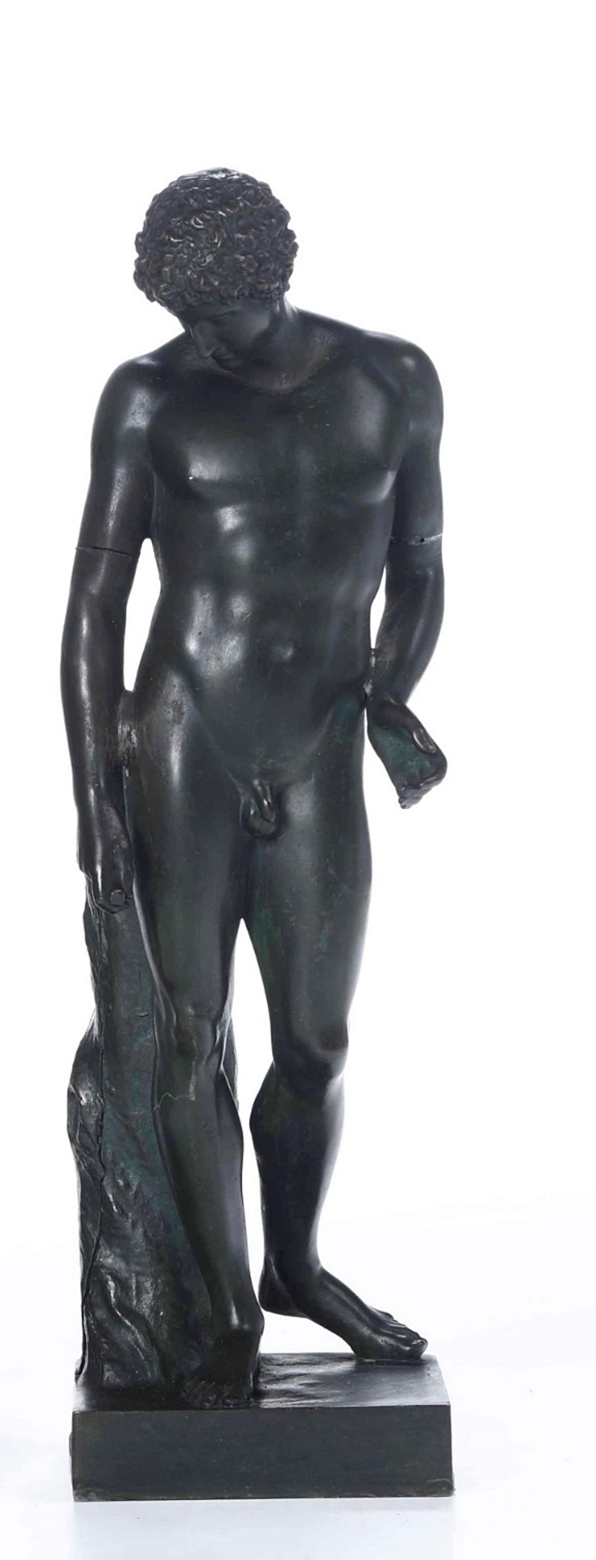 Italian Venus of the Medici and Antinous Capitoline Cast and Patinated Bronze 19th Ct