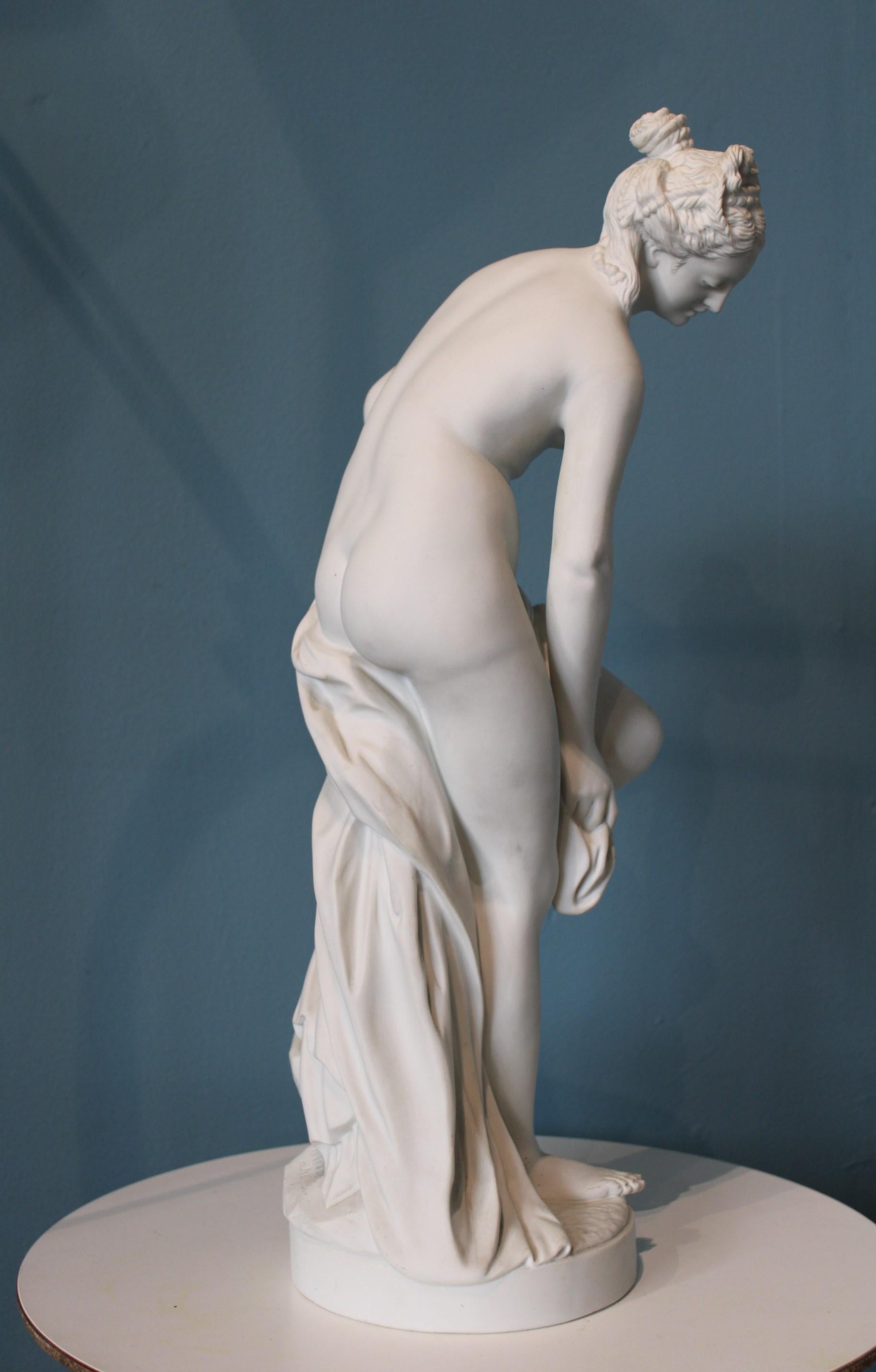 Ceramic Venus Porcelain Biscuit, Inspired by Allegrain, 19th Century