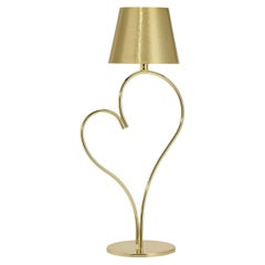Lampe de table rechargeable « Venus » en laiton doré satiné