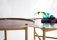 "Venus" Mexican Contemporary Side Tables Handmade in Copper
