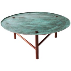 "Venus" Side Tables in Hammered Copper Mexican Contemporary design.