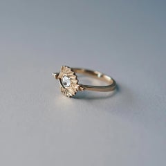 Venus Spinning Ring in 14K Gold & Diamond by Anastassia Sel Jewelry