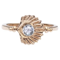 Venus Spinning Ring in 14K Gold & Diamond by Anastassia Sel Jewelry