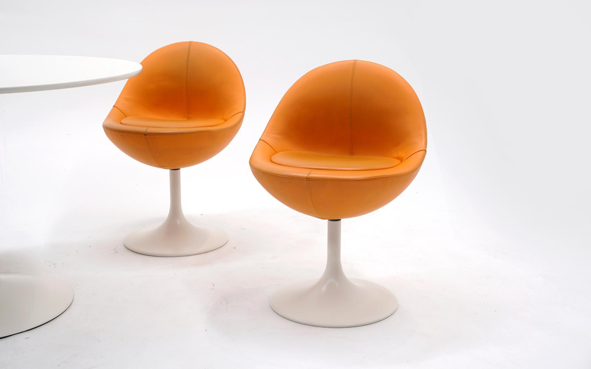 orange tulip table