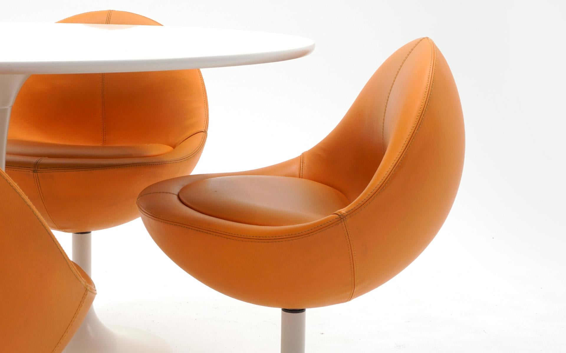 Swedish 'Venus' Tulip Base Dining / Kitchen Set by Borge Johansen, Sweden, 1960s, White