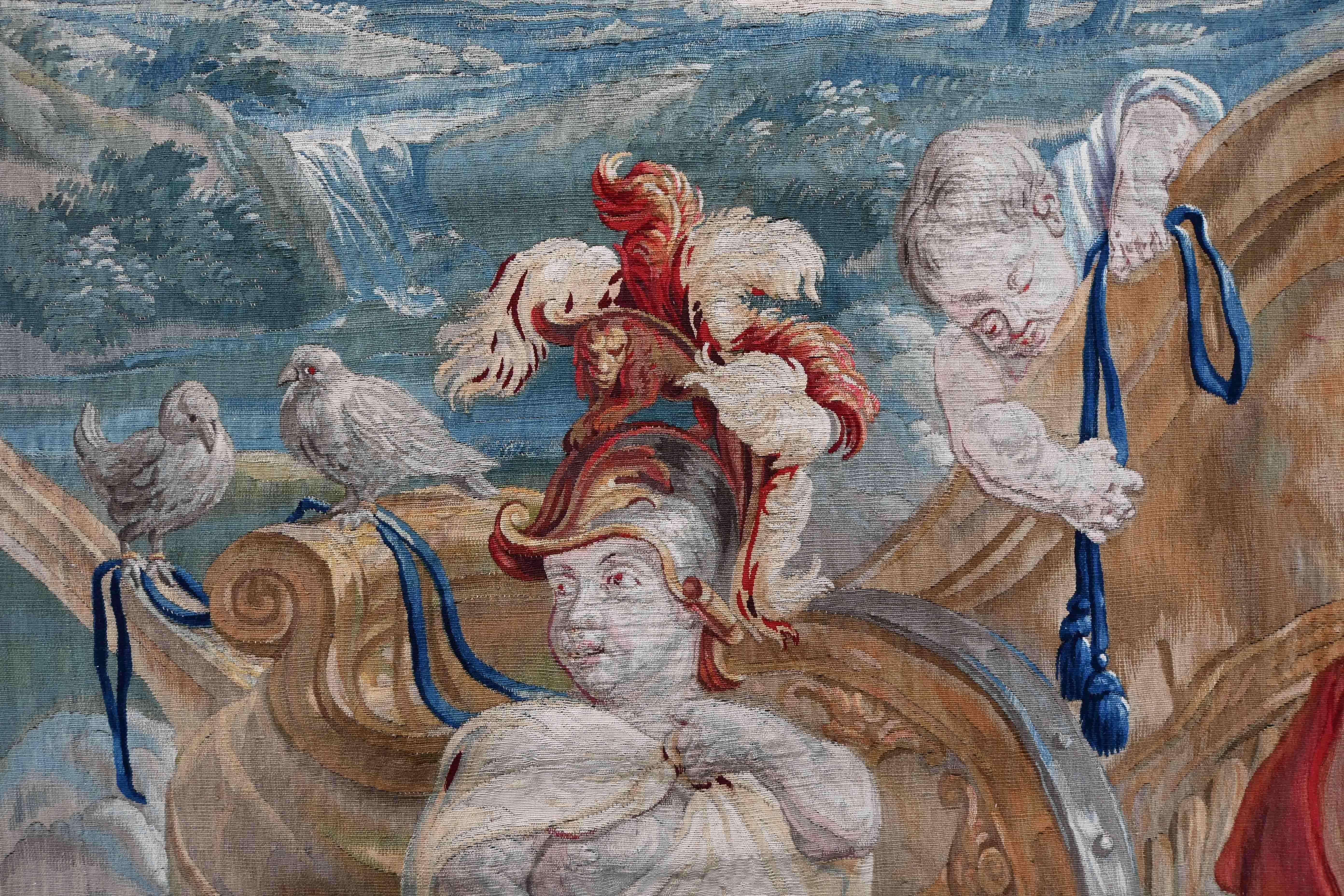 Venus Visiting Vulcan, Achilles Brussels Tapestry Atelier Van Der Borcht - 1455 For Sale 3