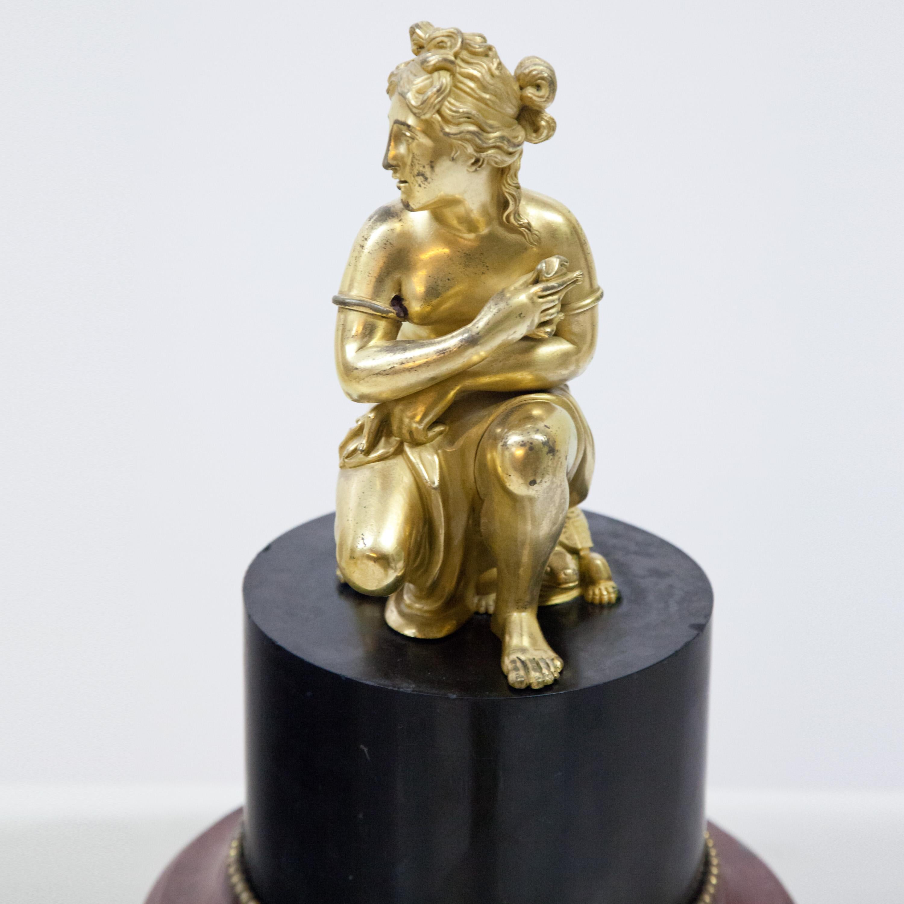 Gilt Venus with the Turtle After Antoine Coysevox, Probably, France, 19th Century For Sale