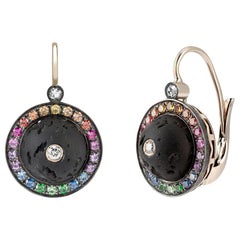 Sapphire Lever-Back Earrings