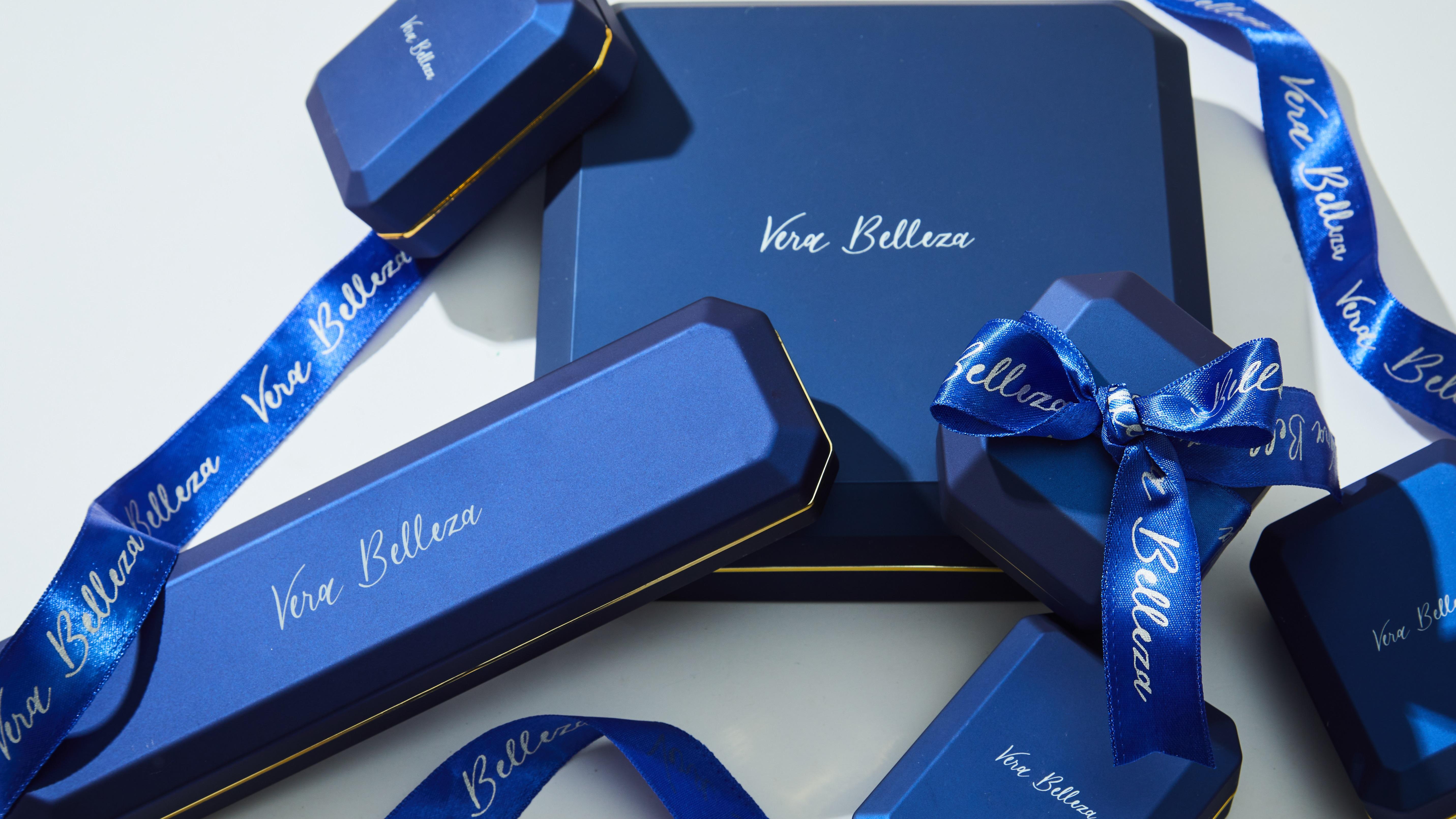 Vera Belleza's Schwebende runde Diamanten im Brillantschliff in 18 Karat Gold Kettenarmband Damen im Angebot