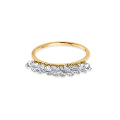 Vera Bellezas runder Diamantring mit Rosenschliff aus 18 Karat Gold