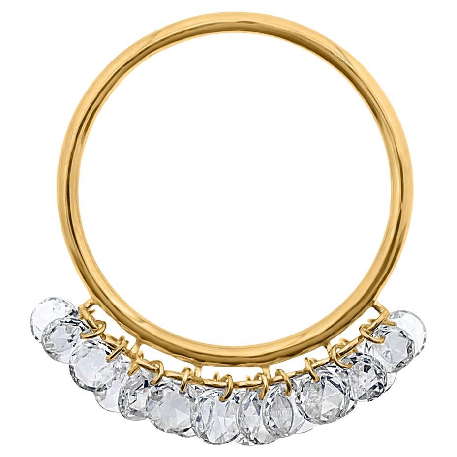 Vera Belleza's round Rose cut diamond ring in 18K gold