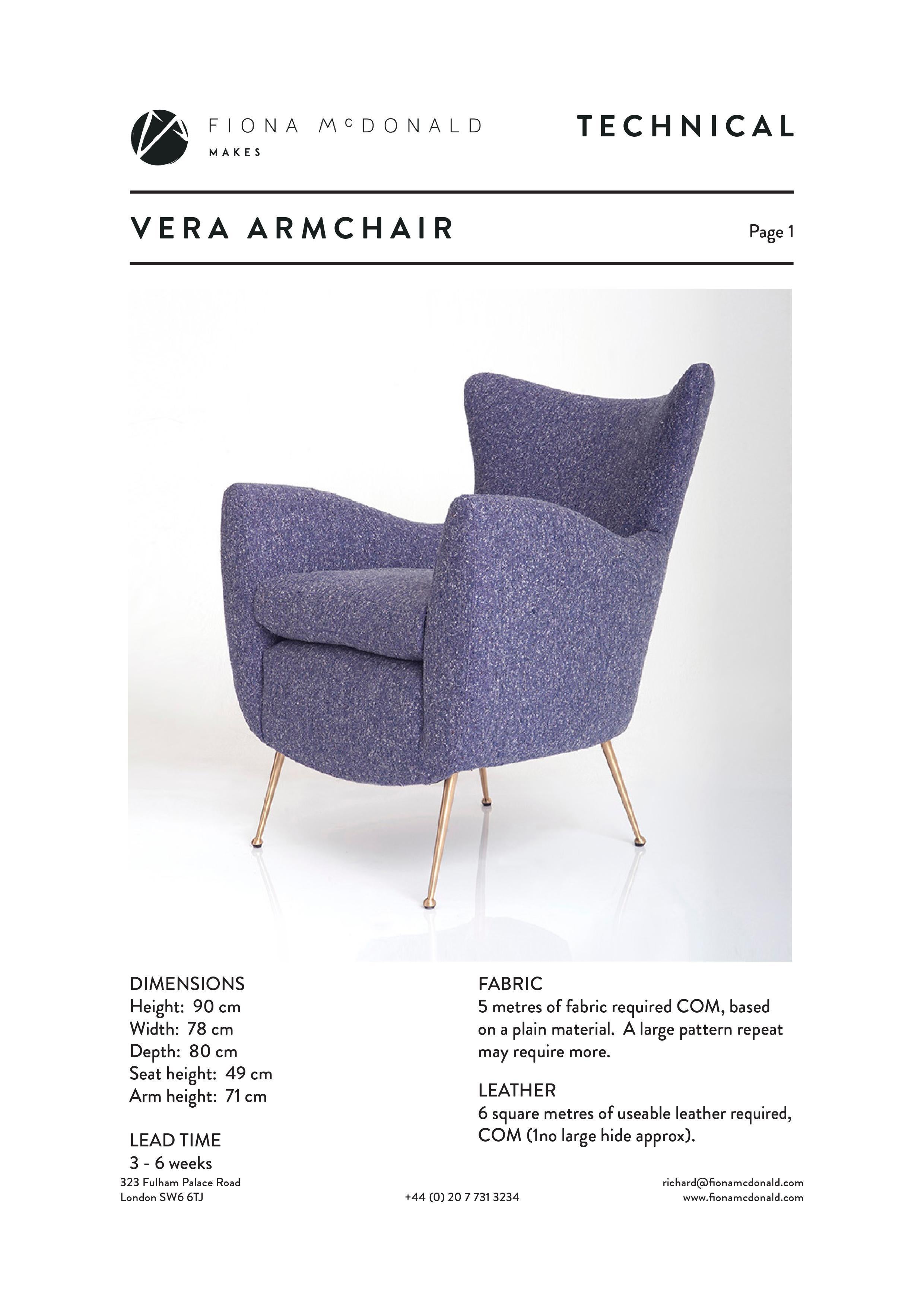 Vera Chair - Bespoke - Made with your Fabric For Sale 1