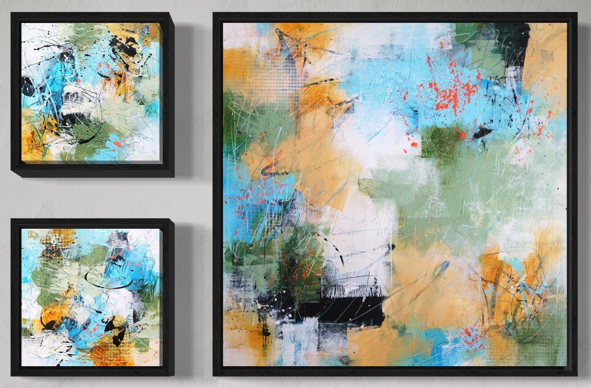 Abstract Painting di Vera Hoi - "Trittico astratto"