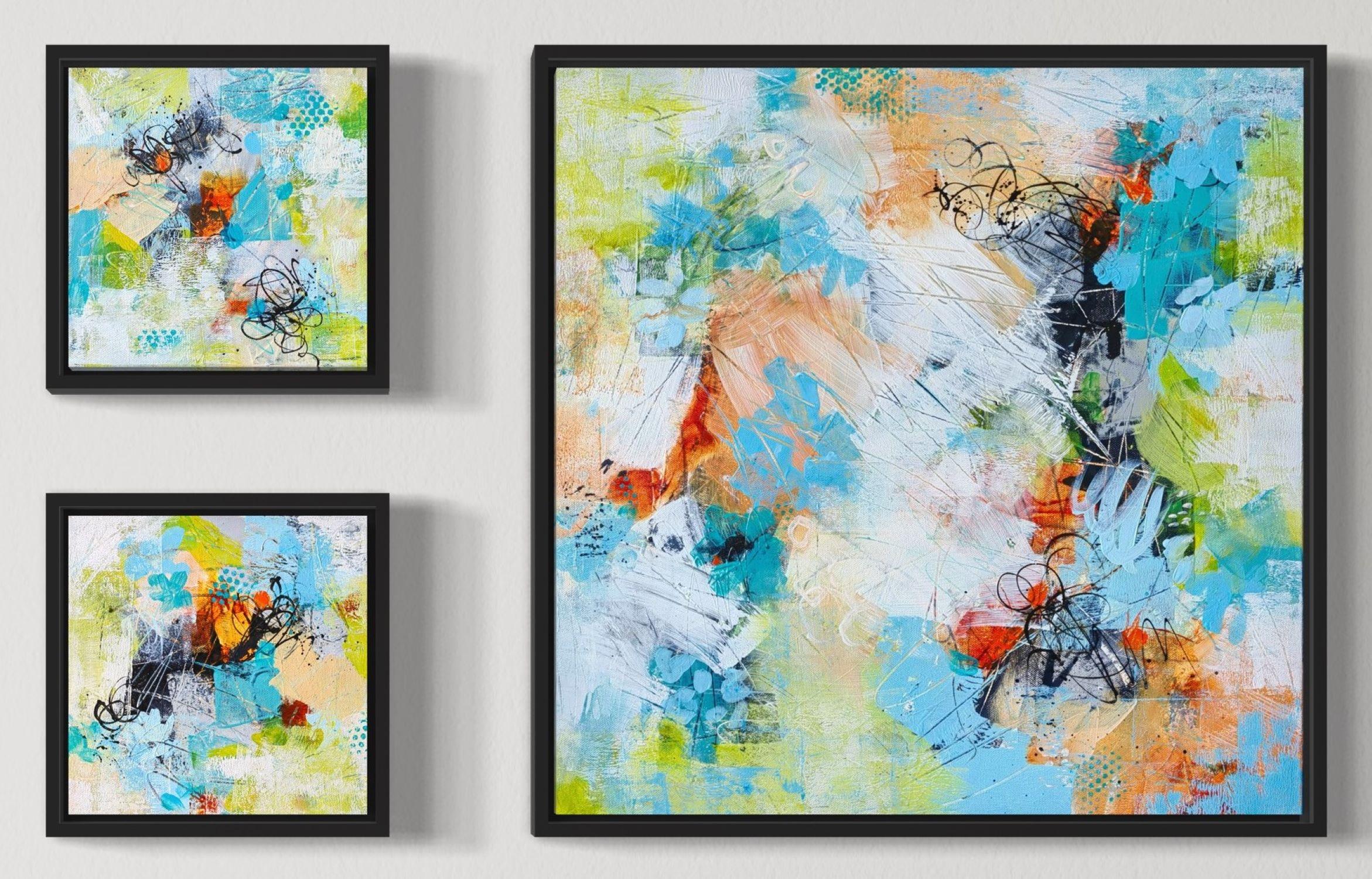 Abstract Painting di Vera Hoi - "Trittico astratto"