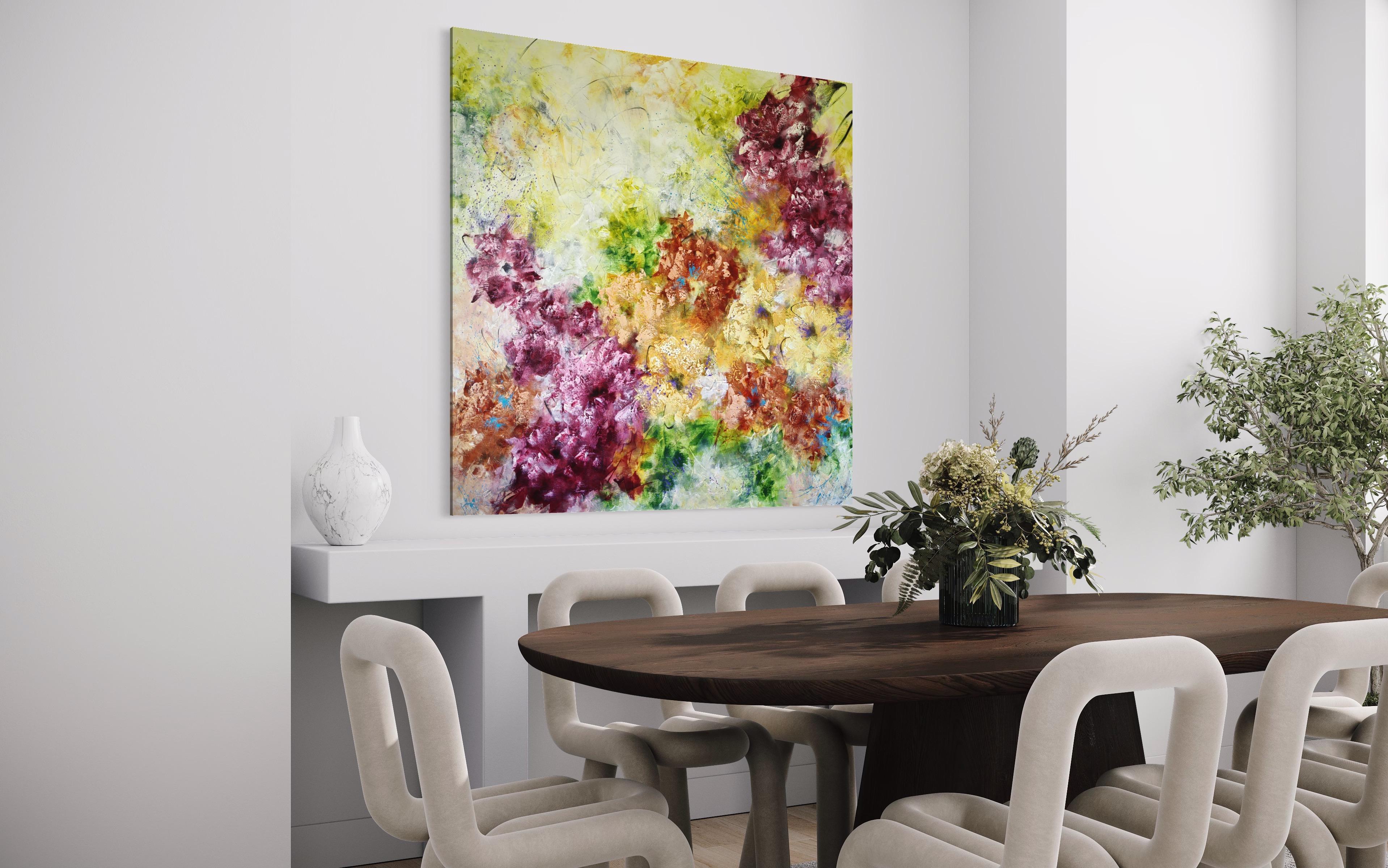 „Blooming Abstraction“, XXL – Painting von Vera Hoi