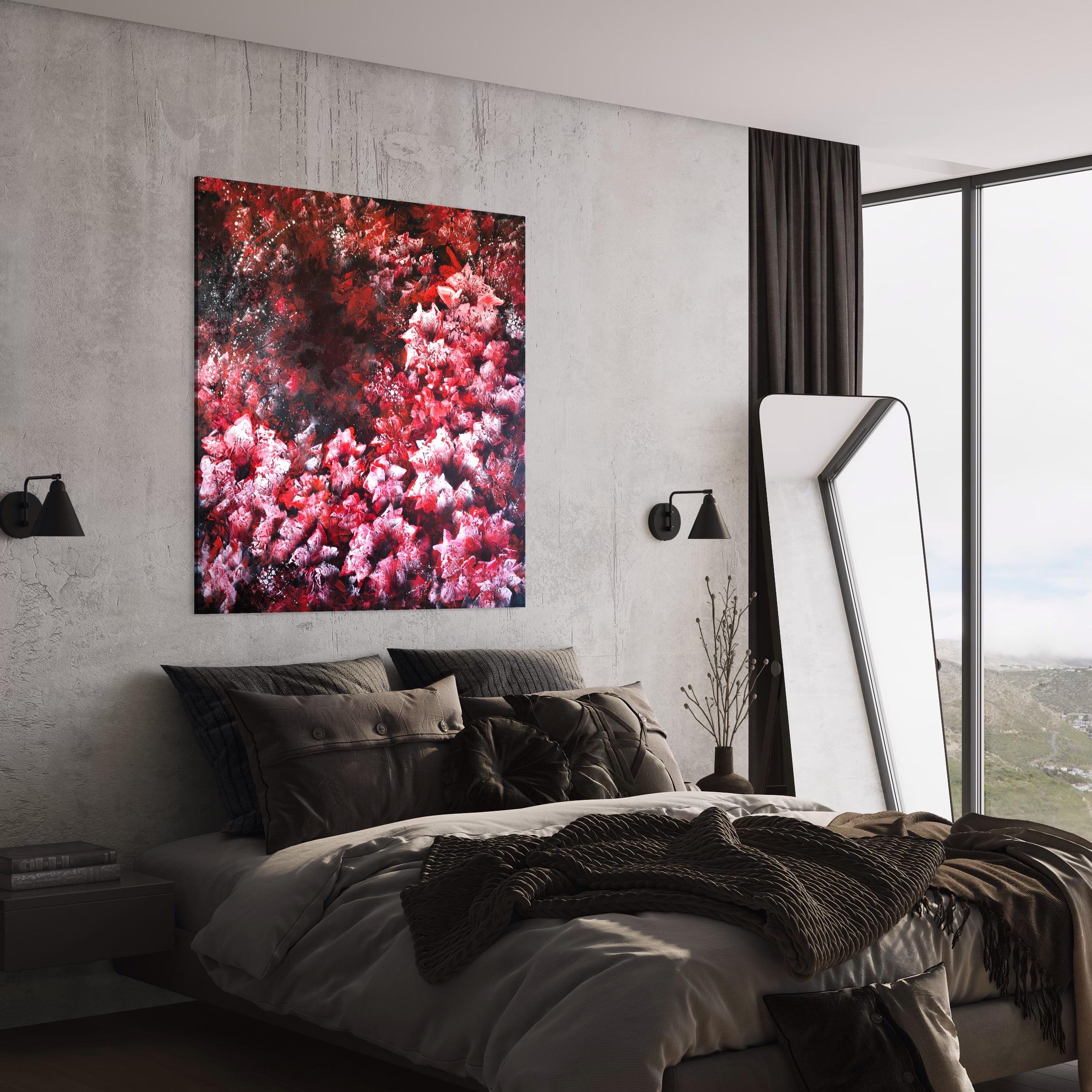 „Blossoms of Midnight Passion“ – Painting von Vera Hoi