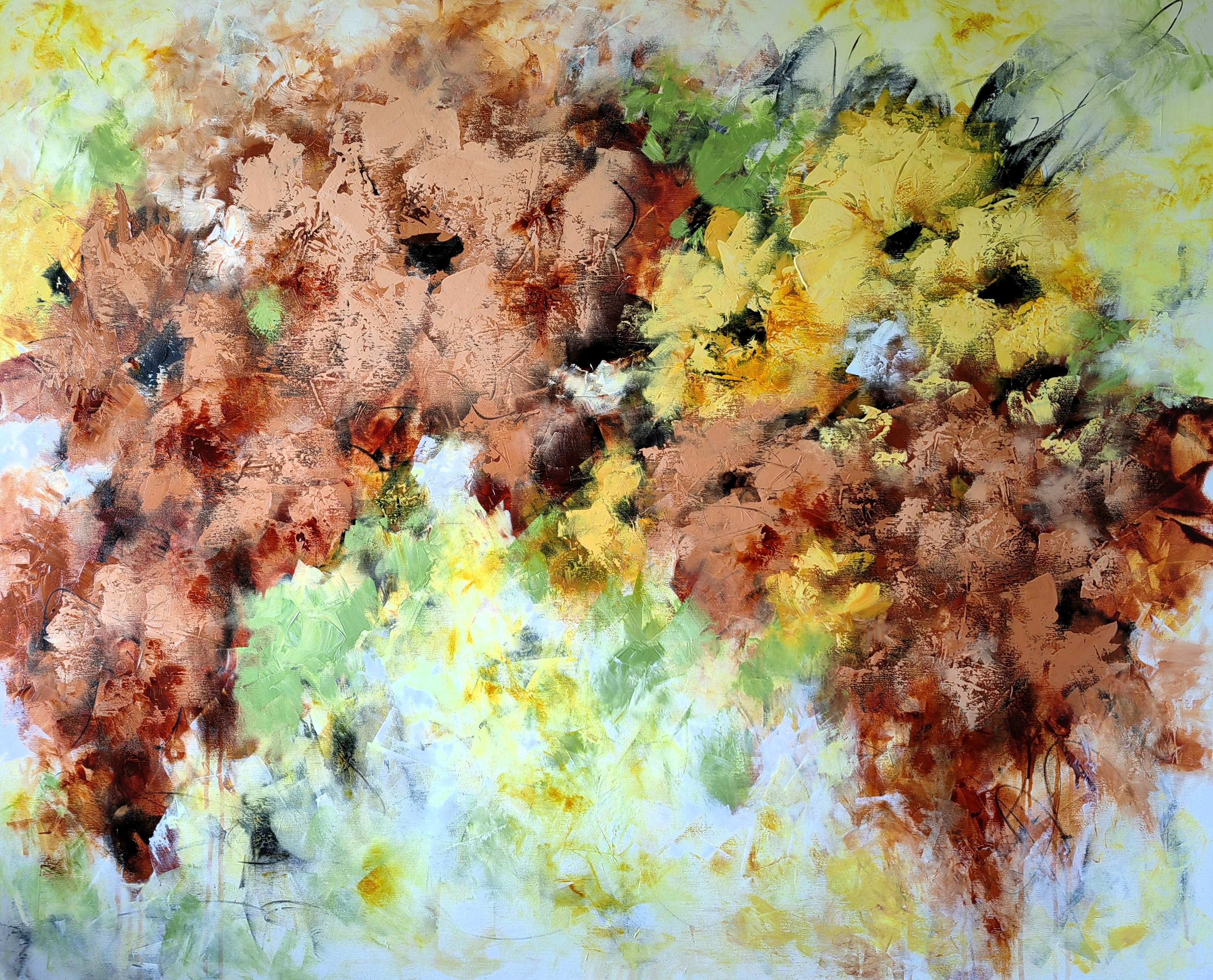 Vera Hoi Interior Painting - "Enchanted Blooms III"