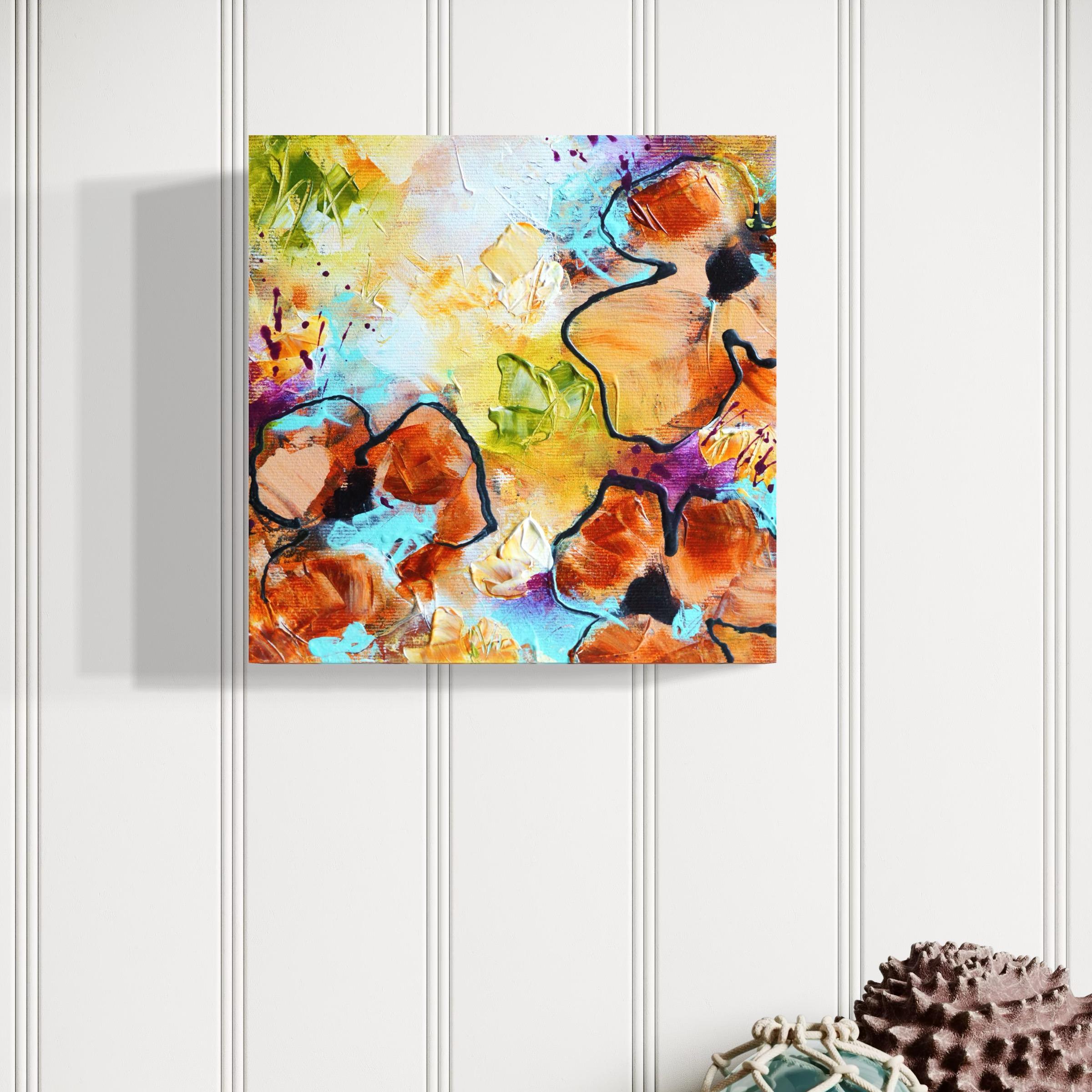 „Flowers for a loved one“ (Abstrakt), Painting, von Vera Hoi