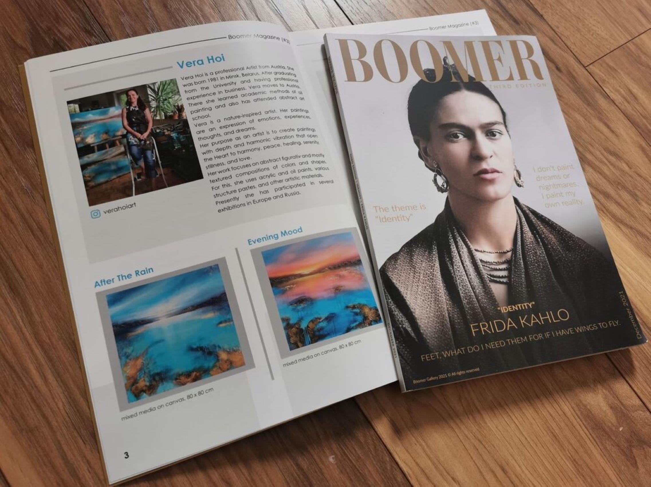 „Into the Blue“ Texturiertes gerahmtes Gemälde im Angebot 14