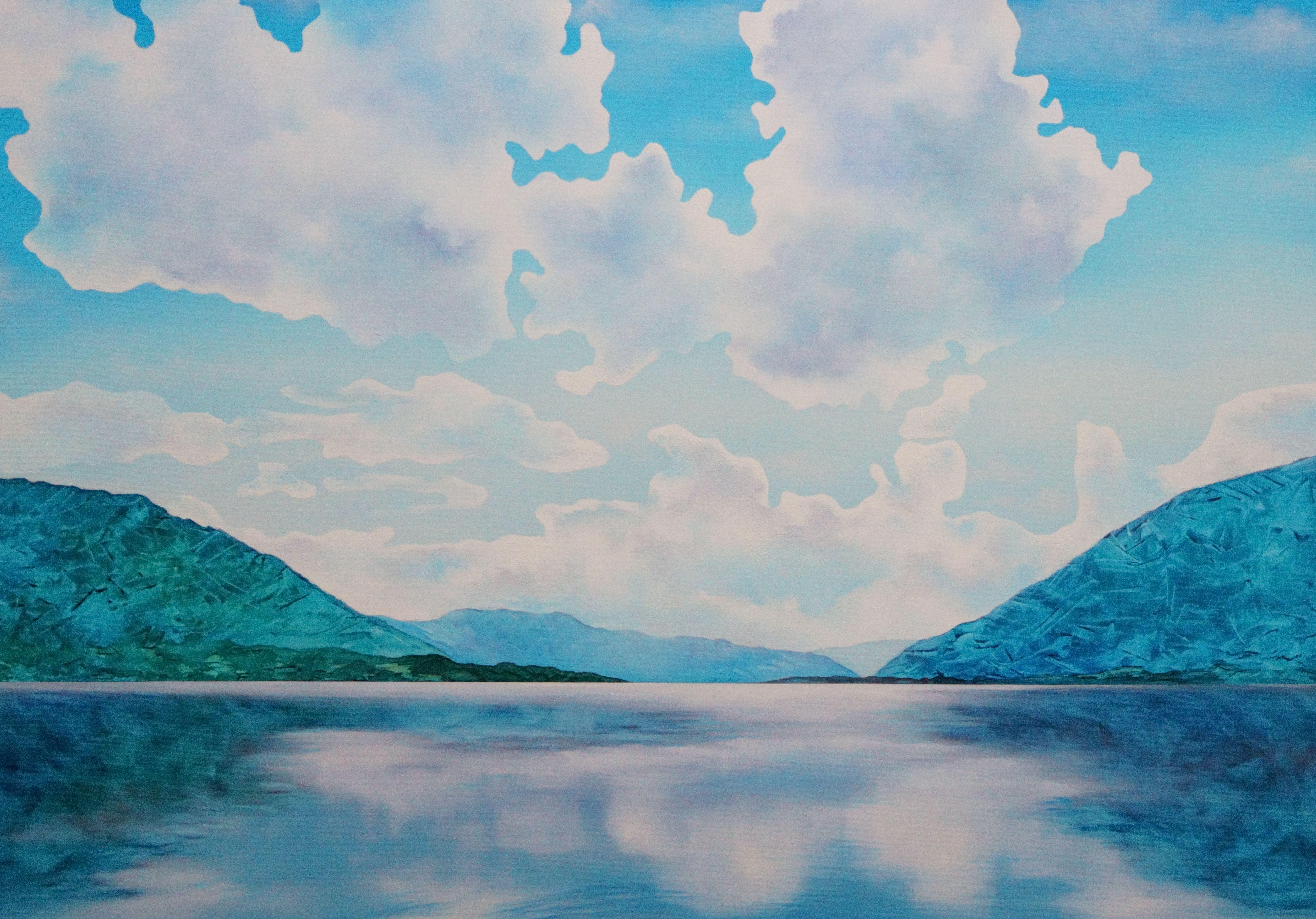 Figurative Painting di Vera Hoi - "Lago di Ossiach"