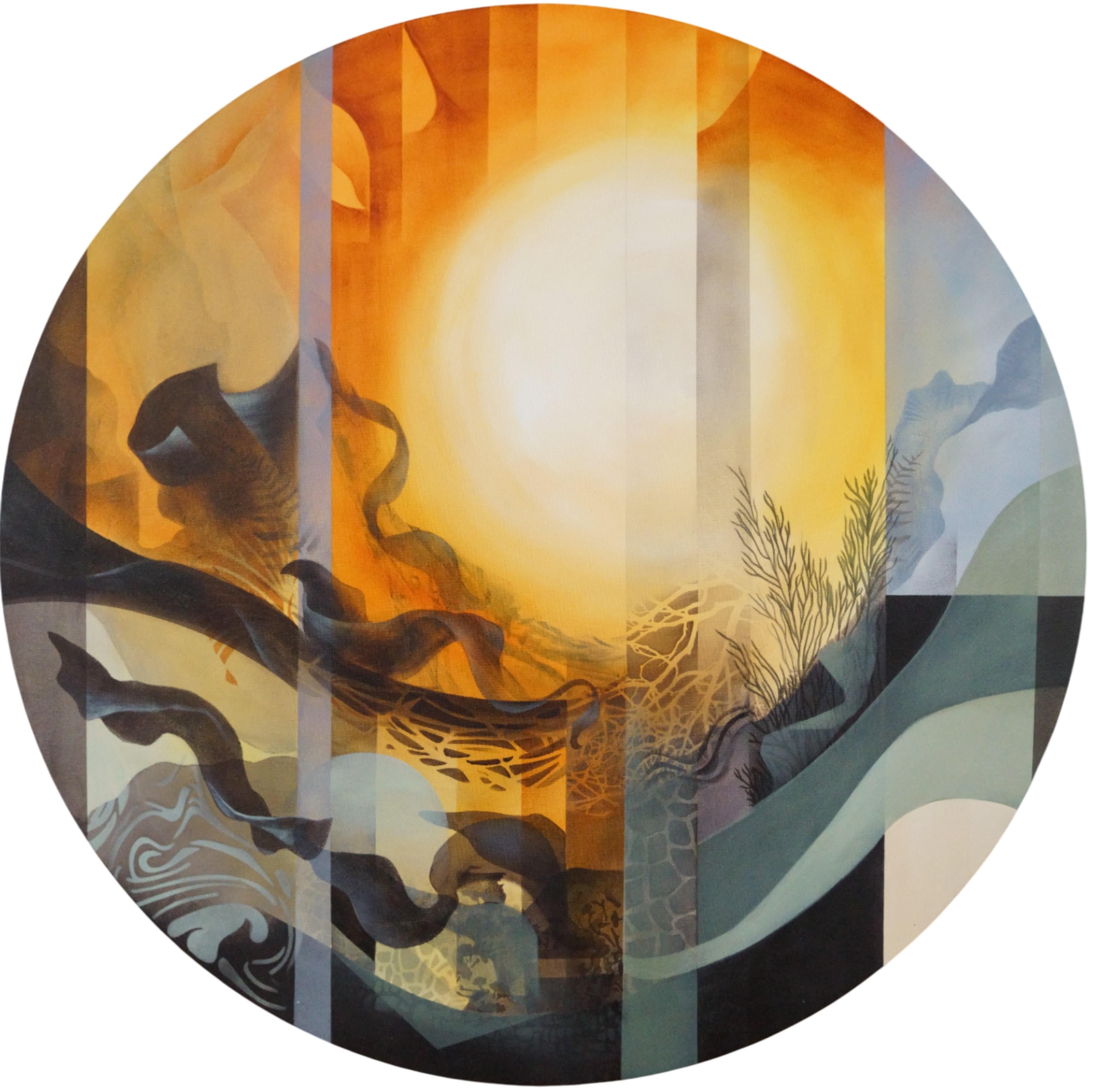 Abstract Painting di Vera Hoi - "Strati del passato
