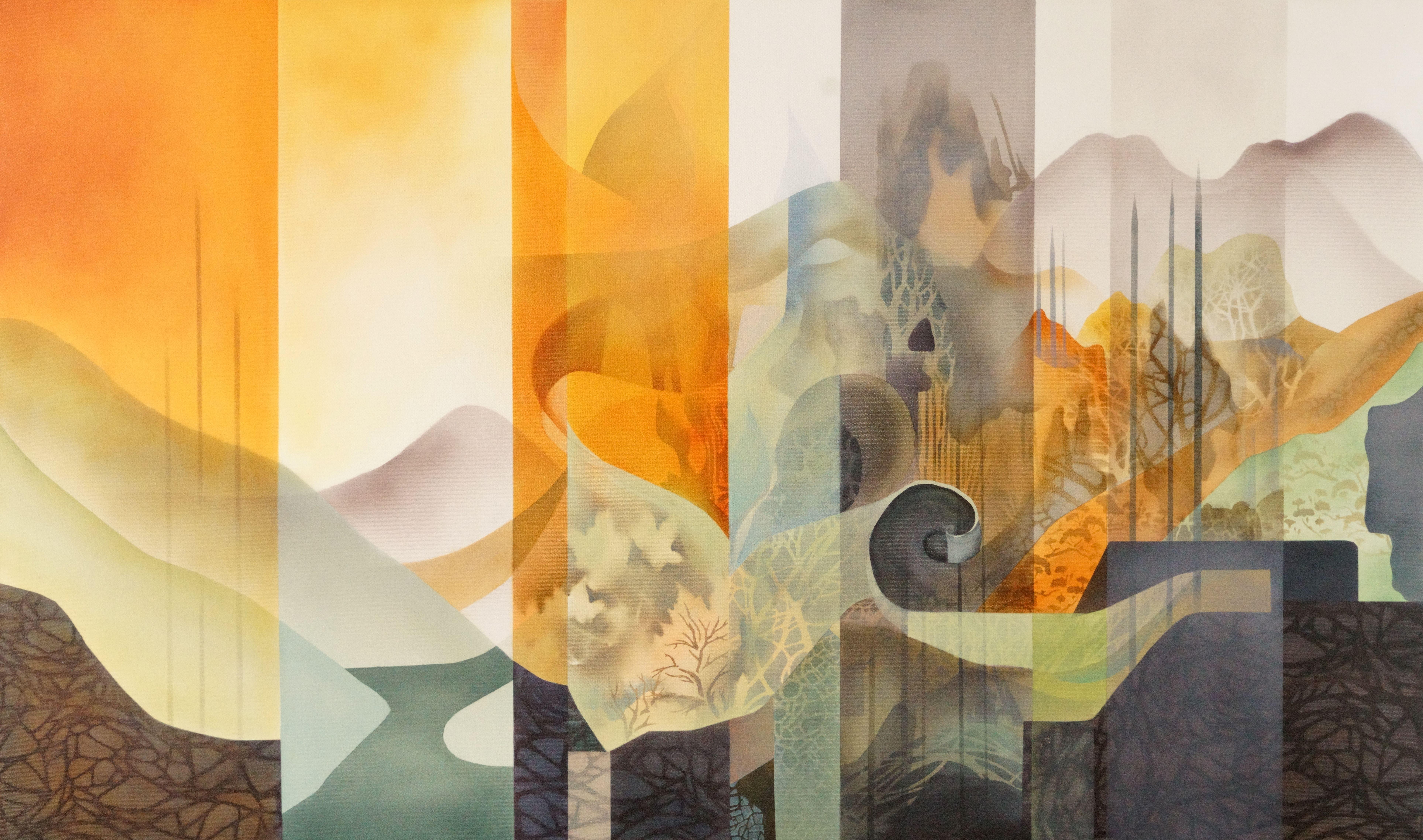 Abstract Painting di Vera Hoi - "Correnti silenziose"