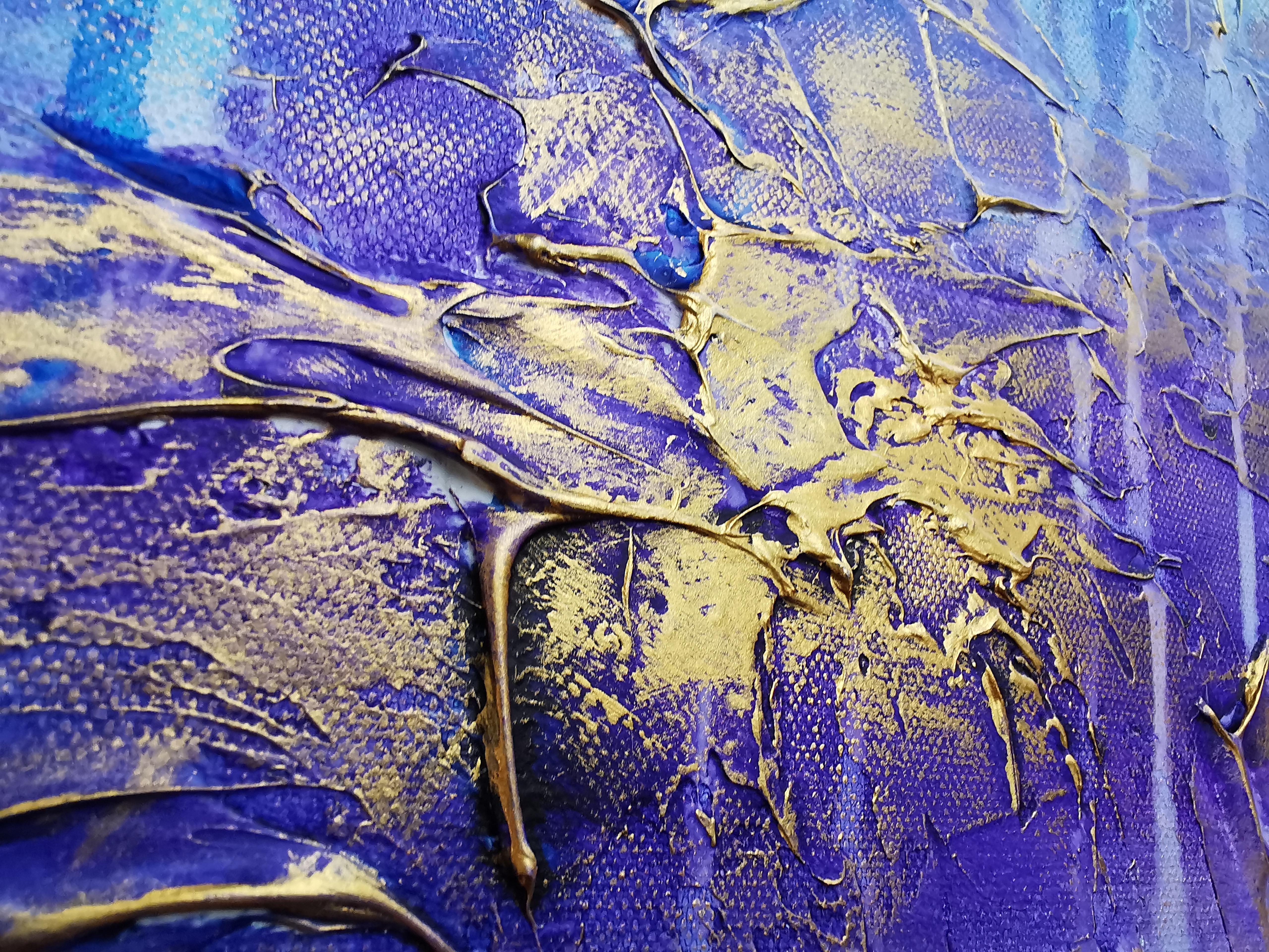 „Die Farben der Liebe“ XL Texturierte, farbenfrohe Abstraktion im Angebot 1