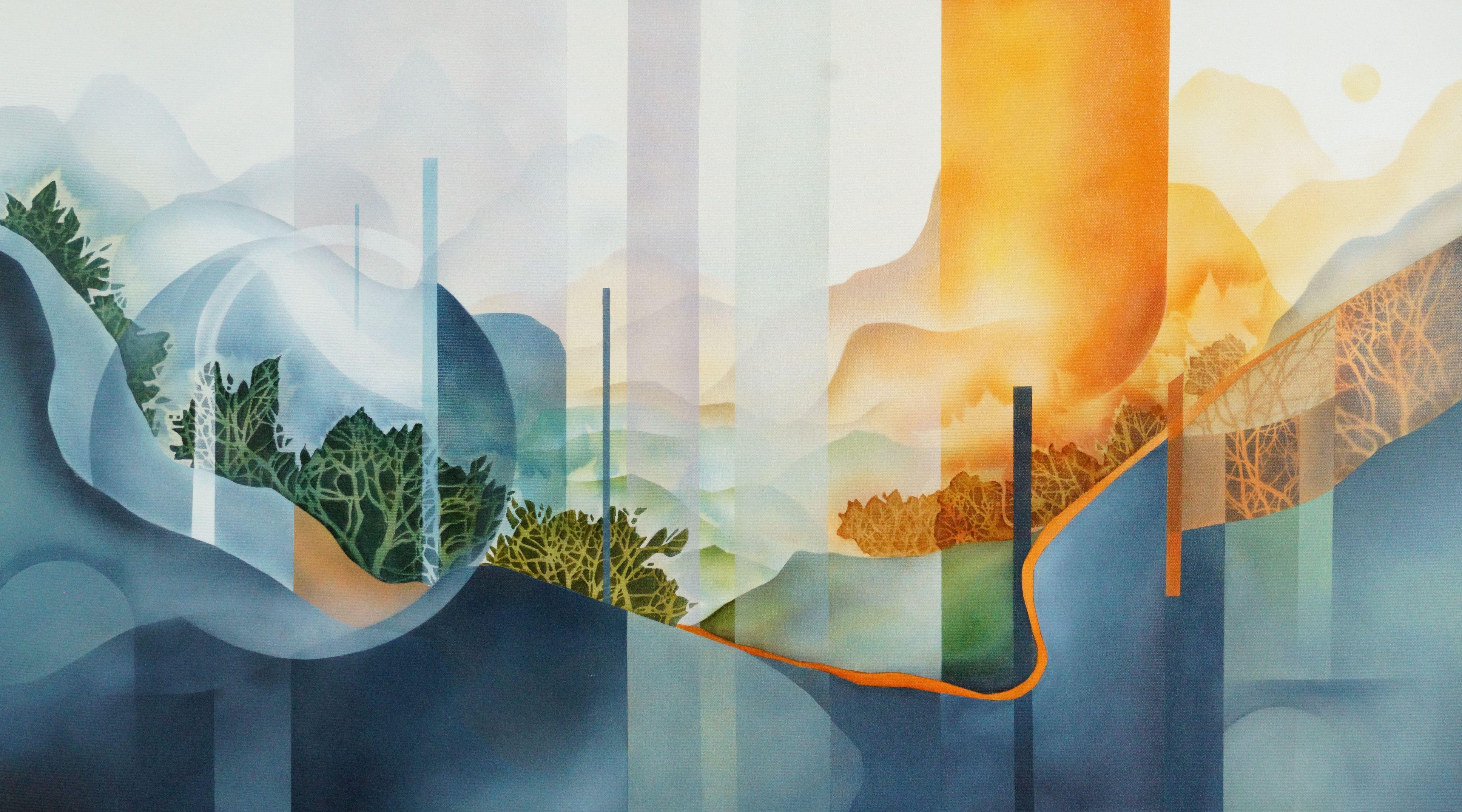 Vera Hoi Figurative Painting - "The Thread Between Worlds"