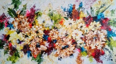 "Vibrant Floral Waltz" extra large floral painting