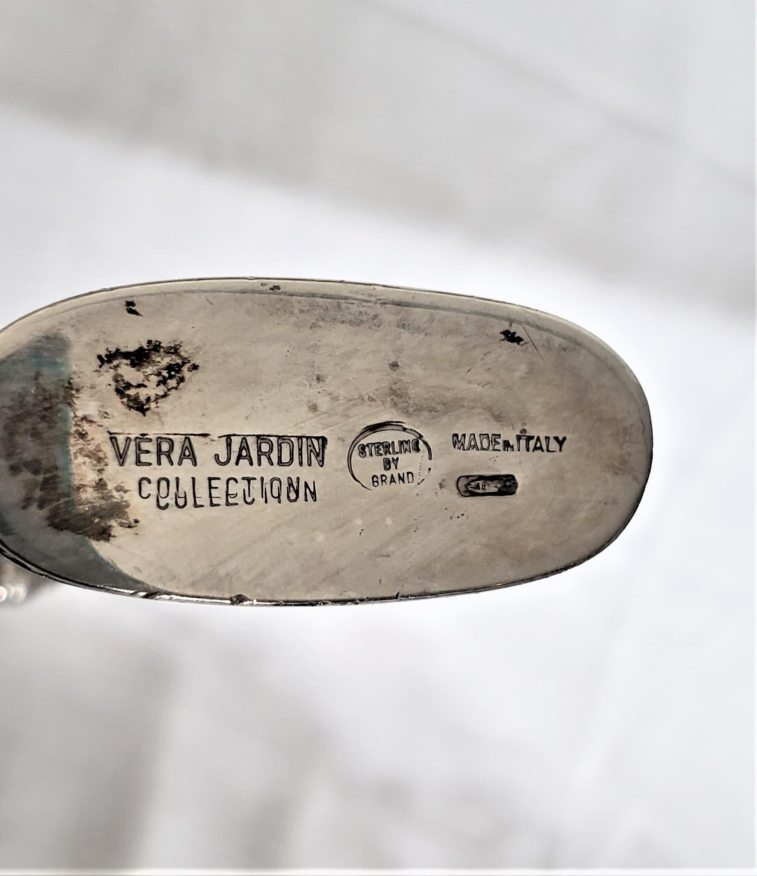 Vera Jardin Antique Styled Sterling Silver Italian Knife & Scabbard Desk Set For Sale 3