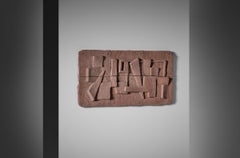 Vera Kapisoda Wall Relief in Chamotte Clay, France, 1960s