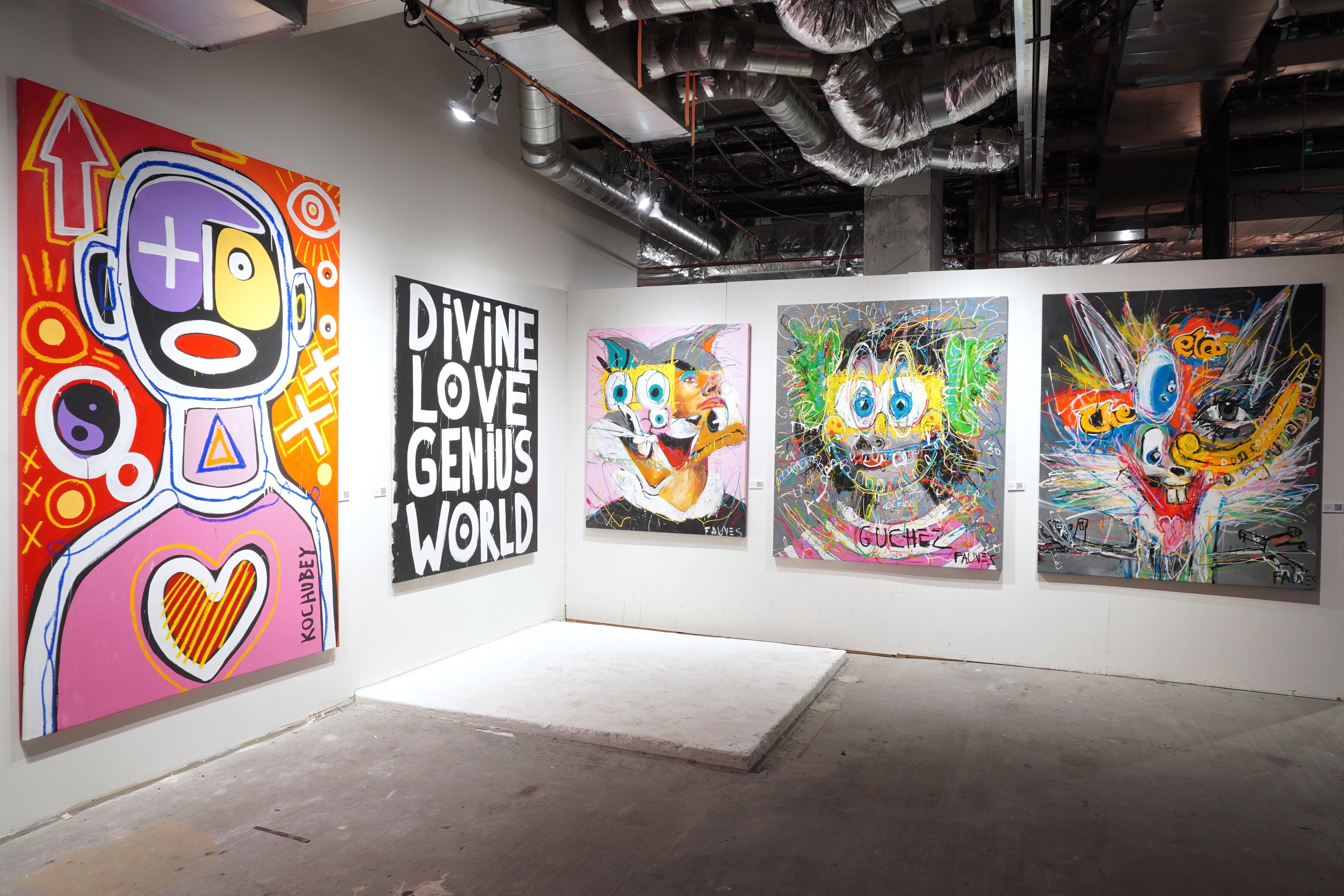 « DIVINE LOVE GENIUS WORLD », peinture de 59