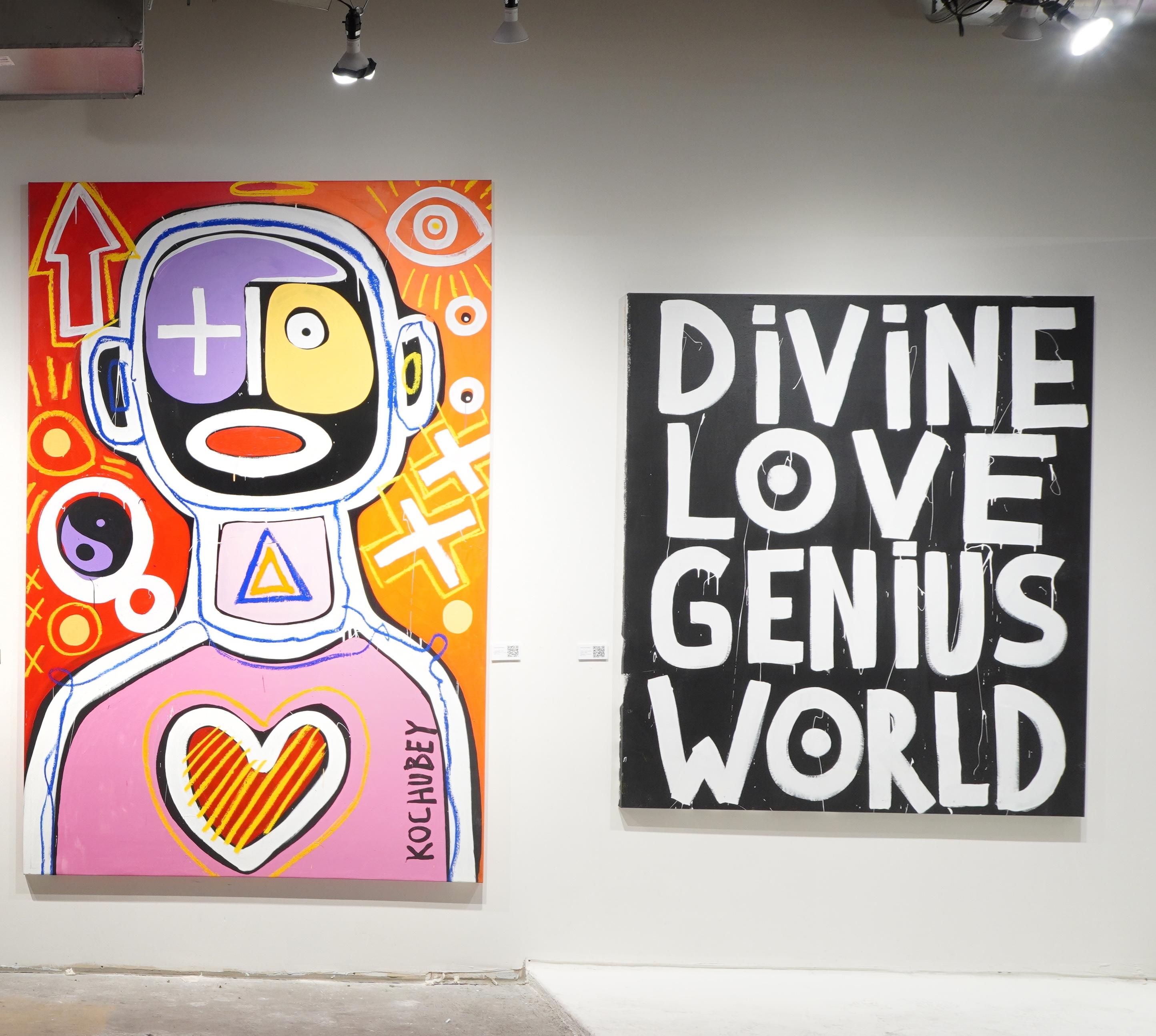 « DIVINE LOVE GENIUS WORLD », peinture de 59