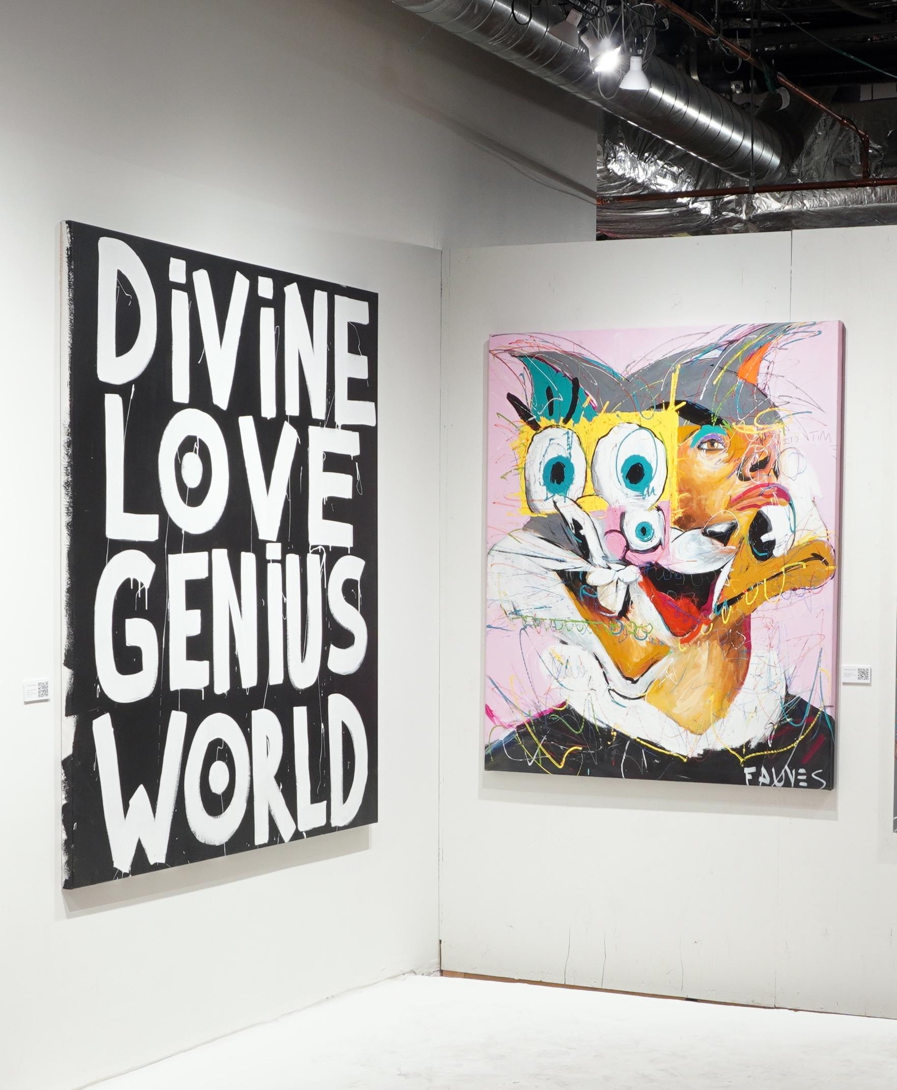 « DIVINE LOVE GENIUS WORLD », peinture de 59