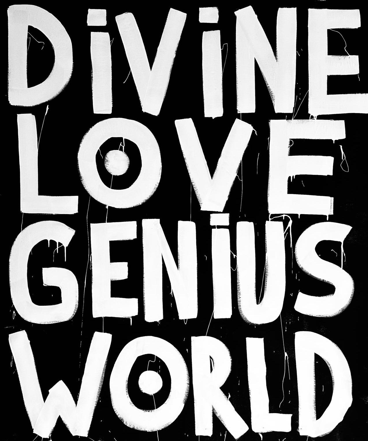 "DIVINE LOVE GENIUS WORLD" Painting 59" x 51" inch by Vera Kochubey 

Medium: Wall paint on canvas

ATTENTION: please contact us if you want this painting to be shipped rolled to lower the cost.

The majority of Kochubey’s paintings take the form of
