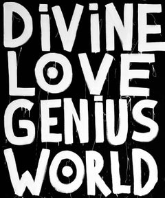 "DIVINE LOVE GENIUS WORLD" Painting 59" x 51" inch by Vera Kochubey