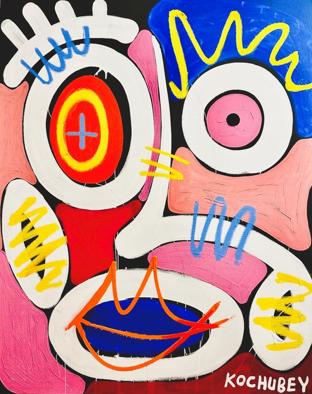 "SOGNI" Pittura astratta da 39" x 31,5" pollici di Vera Kochubey 

* * * SPEDIZIONE: TELA ARROTOLATA * * * 

La maggior parte dei dipinti di Kochubey assume la forma di ritratti fortemente simbolici, spesso abbinati a dichiarazioni sfacciate o