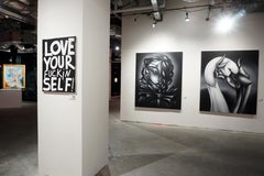 Peinture "Love Your Fucking Self" 31.5" x 24" inch par Vera Kochubey