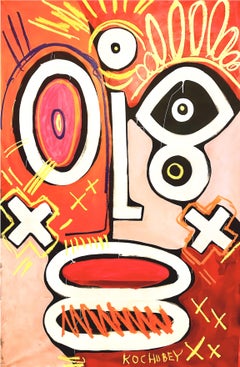 "Lucky Totem" Painting 81" x 53" inch by Vera Kochubey