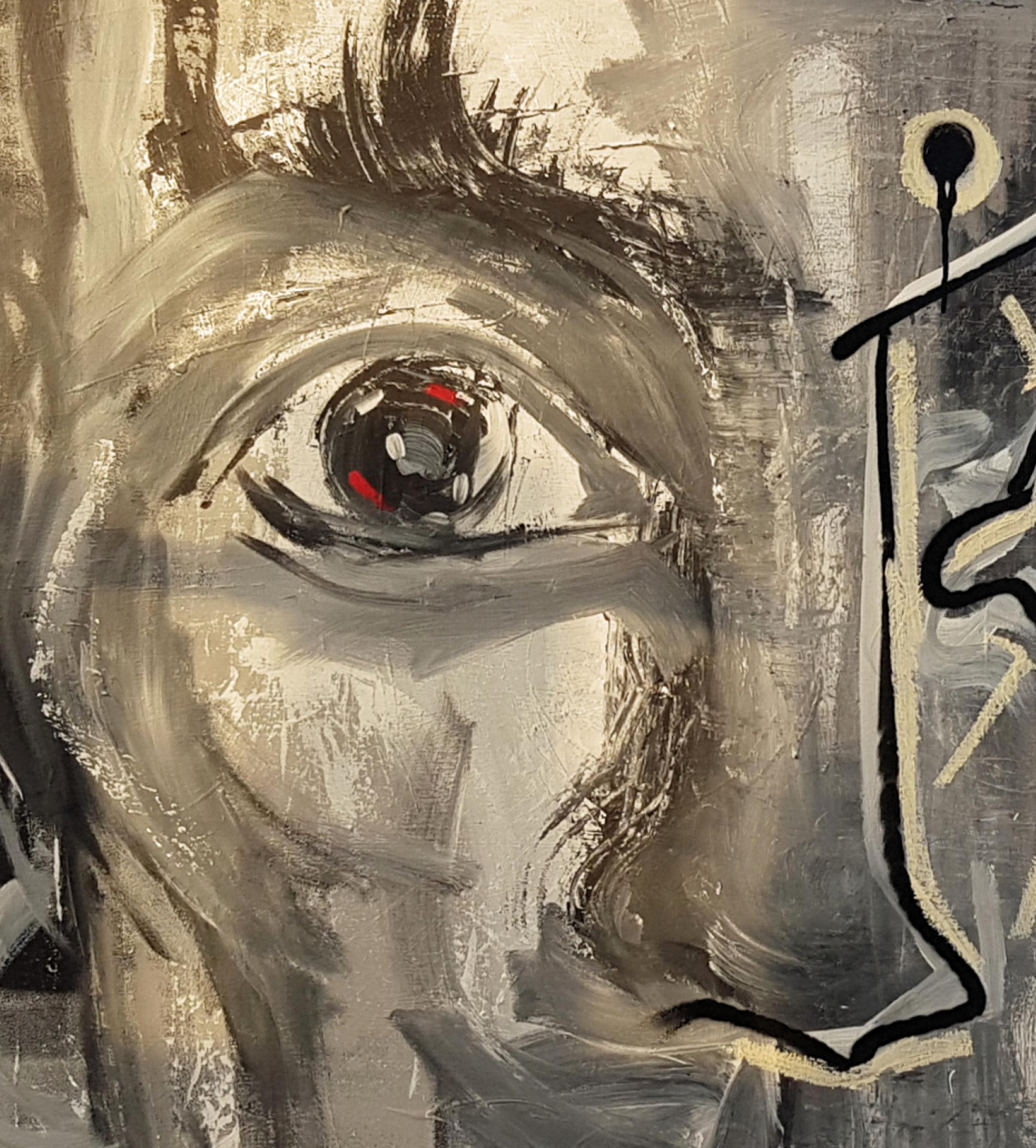 Vera KOCHUBEY
Labios rojos, 2016
Acrílico y óleo sobre lienzo
47,24 A x 47,24 An pulg.
120 Al x 120 An cm

Vera Kochubey se inspira mucho en la tradición alquímica, el orfismo y los estudios herméticos, así como en el Tarot. Como artista-chamán y