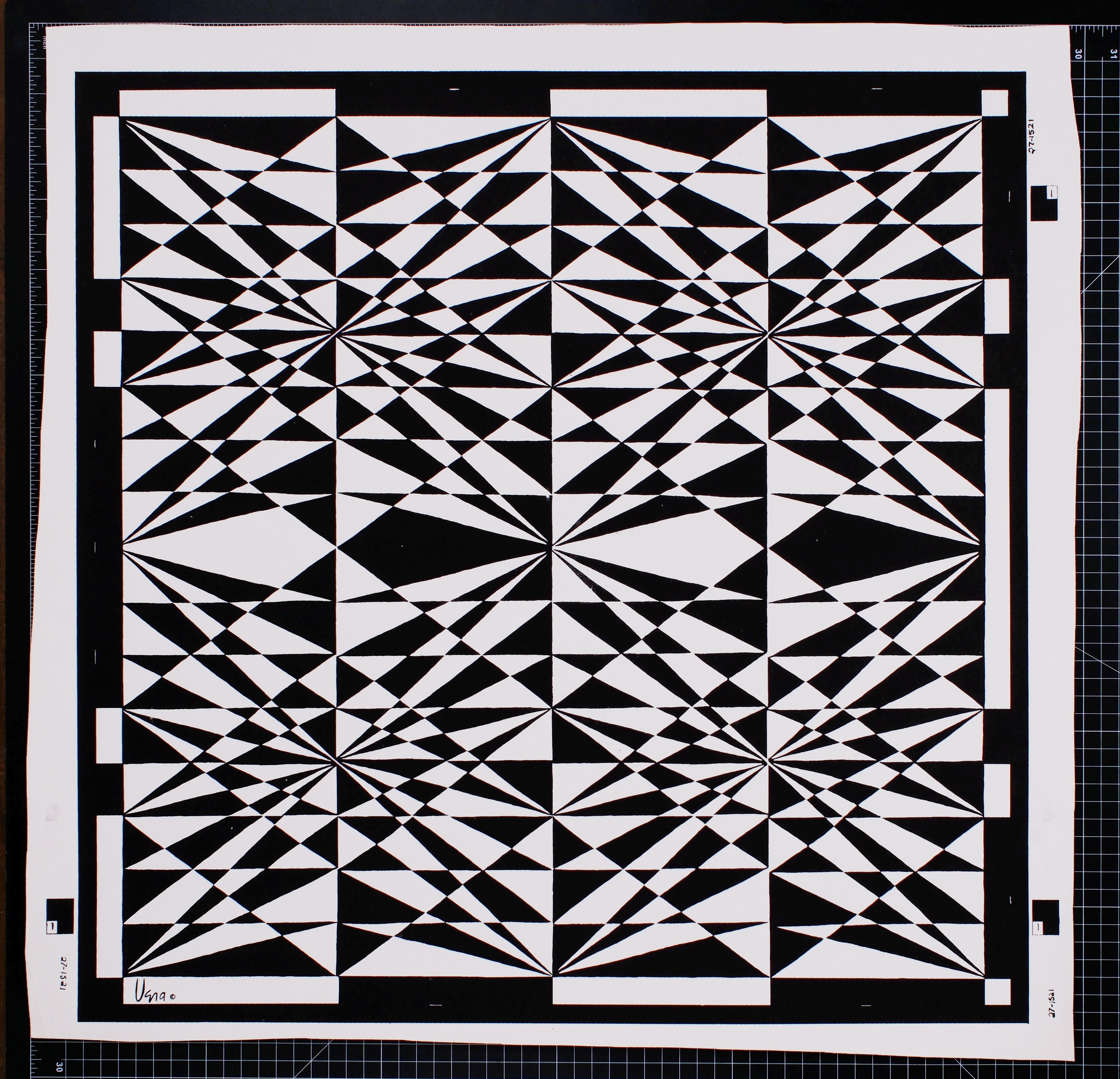 Prismi (Ed. 1/1 - Serigrafia su carta) - Print di Vera Neumann