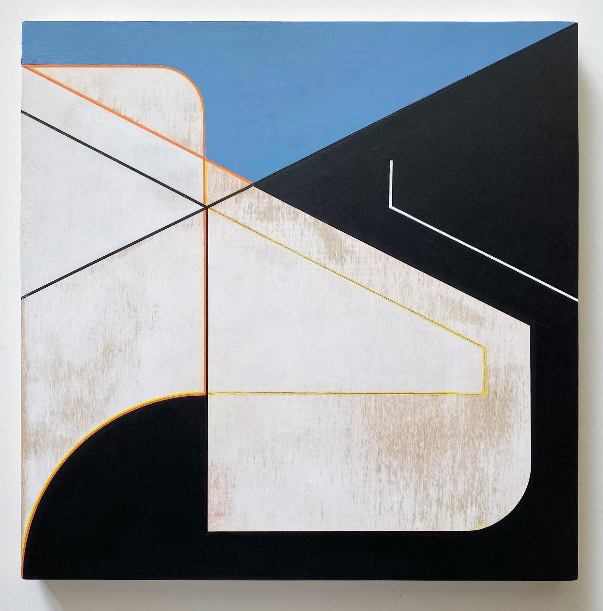 '12x12 No. 5' - Contemporary Constructivism - Abstract - Josef Albers - Constructivist Painting by Vera Pawelzik