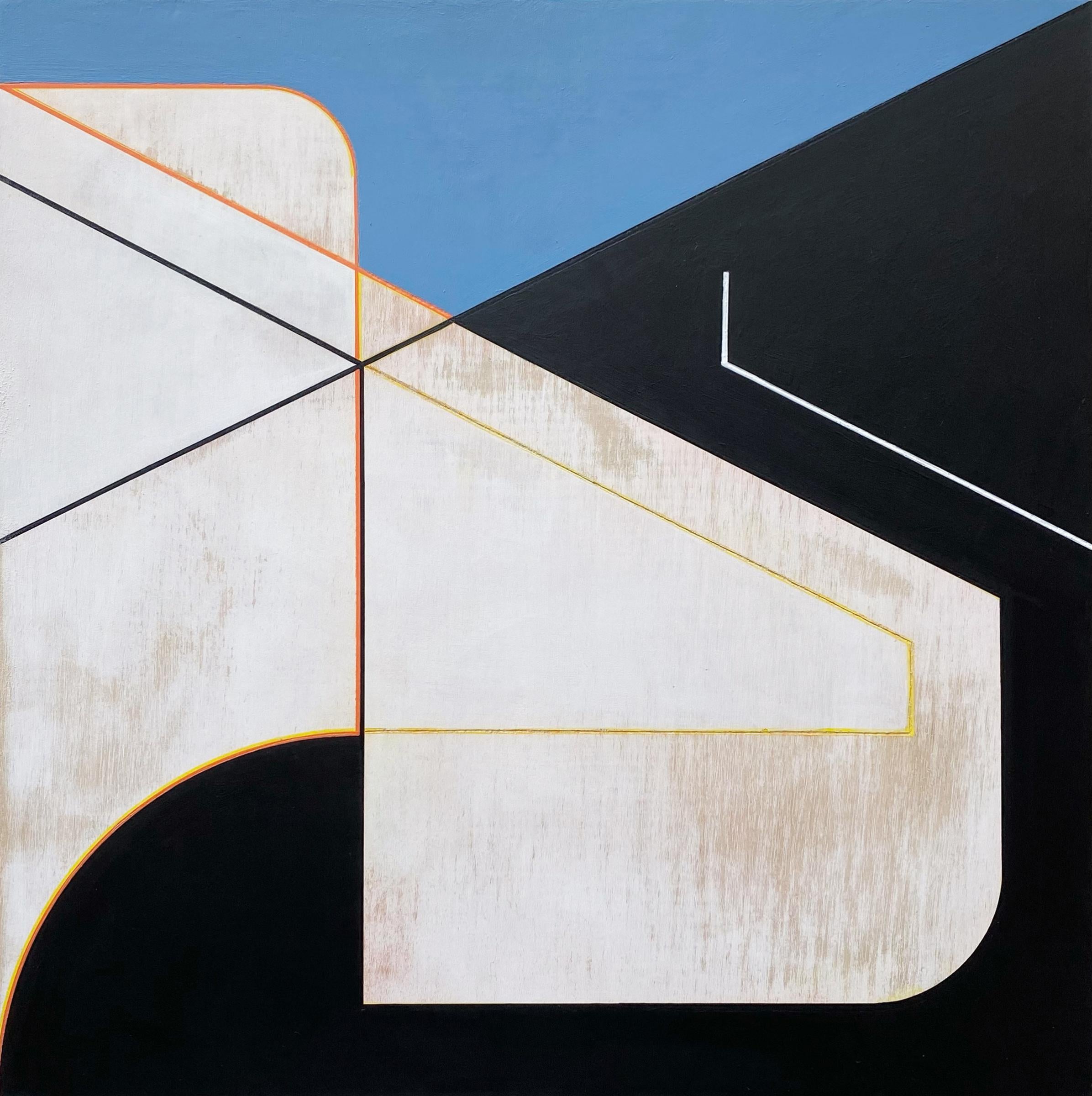 Vera Pawelzik Abstract Painting - '12x12 No. 5' - Contemporary Constructivism - Abstract - Josef Albers