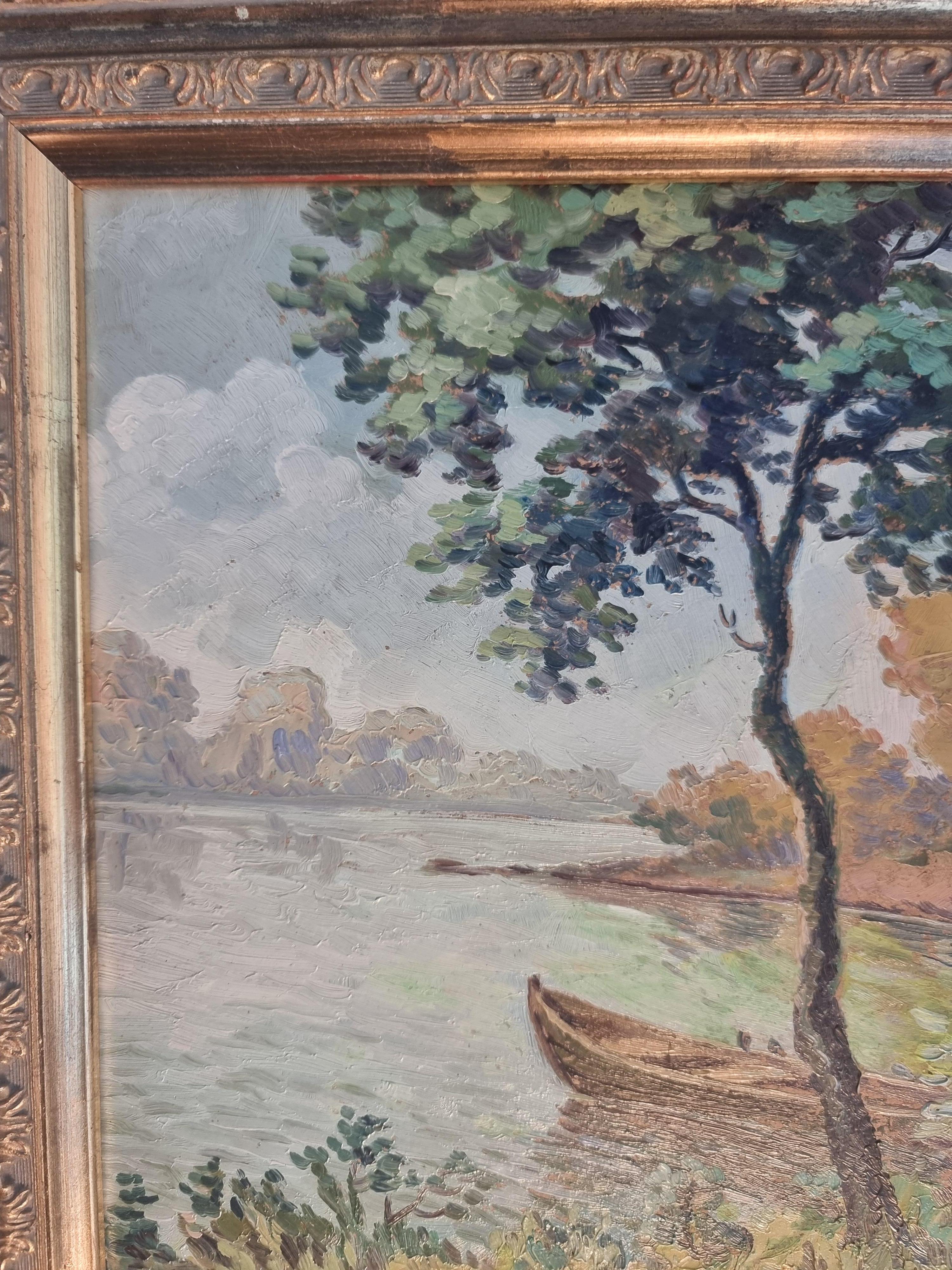 Paesaggio dipinto ad olio dal Maestro Vera Petrova - Sapundjieva, bulgaro 1912 - 1985
Il dipinto è incorniciato. 
sulle opere d'arte
Il Maestro Vera Petrova - Sapundjieva era una musicista /chitarrista/, pittrice d'arte e creatrice di arazzi.
