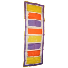 Retro Vera "Rainbow Abstract" Silk Scarf