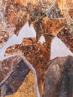 MIxed Media Collage Assemblage Abstract Expressionist Painting Female Aviator