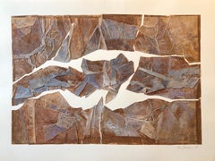 MIxed Media Collage Assemblage Abstract Expressionist Painting Female Aviator