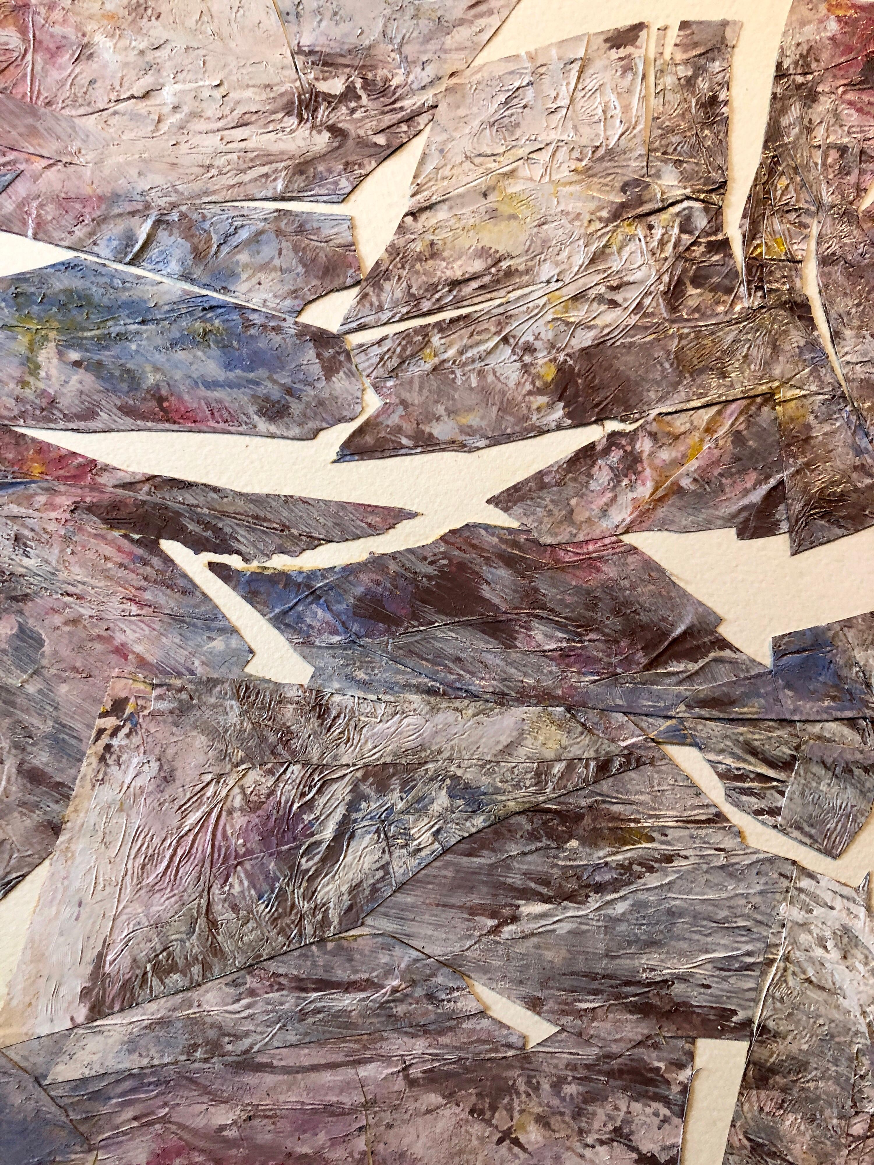 MIxed Media Collage Assemblage Abstraktes Gemälde Pionier weiblicher Luftfahrt  im Angebot 2