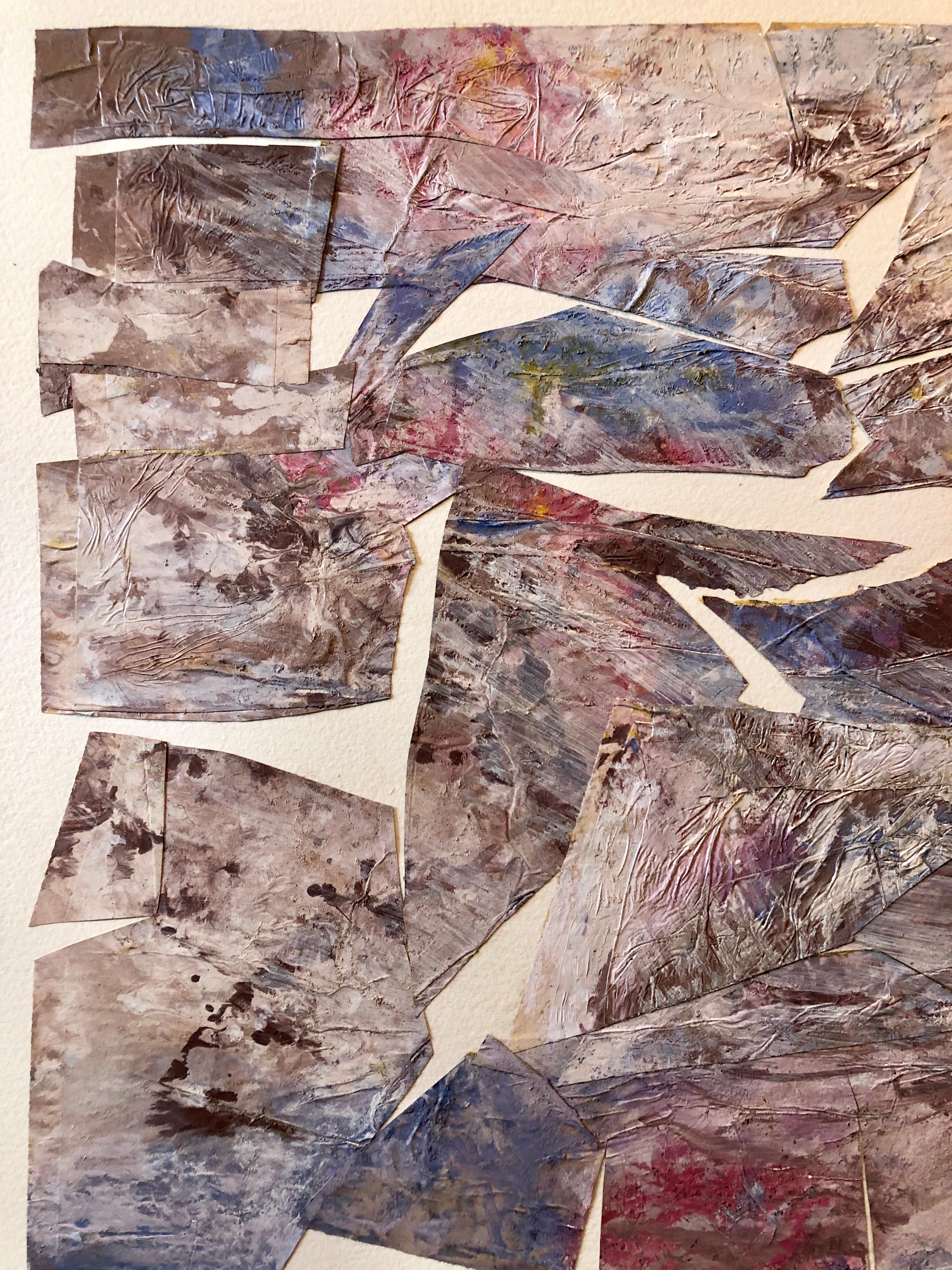 MIxed Media Collage Assemblage Abstraktes Gemälde Pionier weiblicher Luftfahrt  im Angebot 3