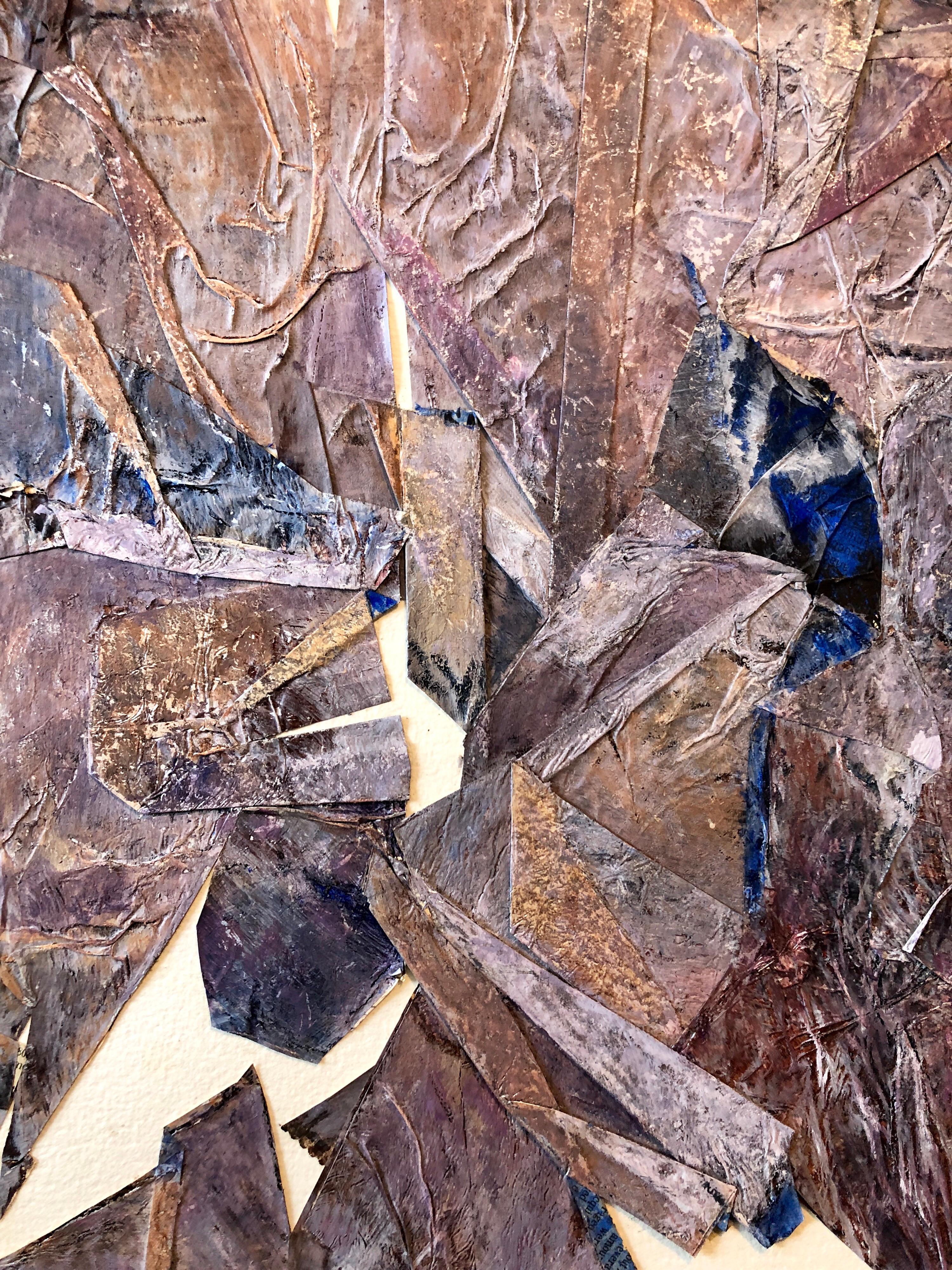 MIxed Media Collage Assemblage Abstraktes Gemälde Pionier weiblicher Luftfahrt  im Angebot 3